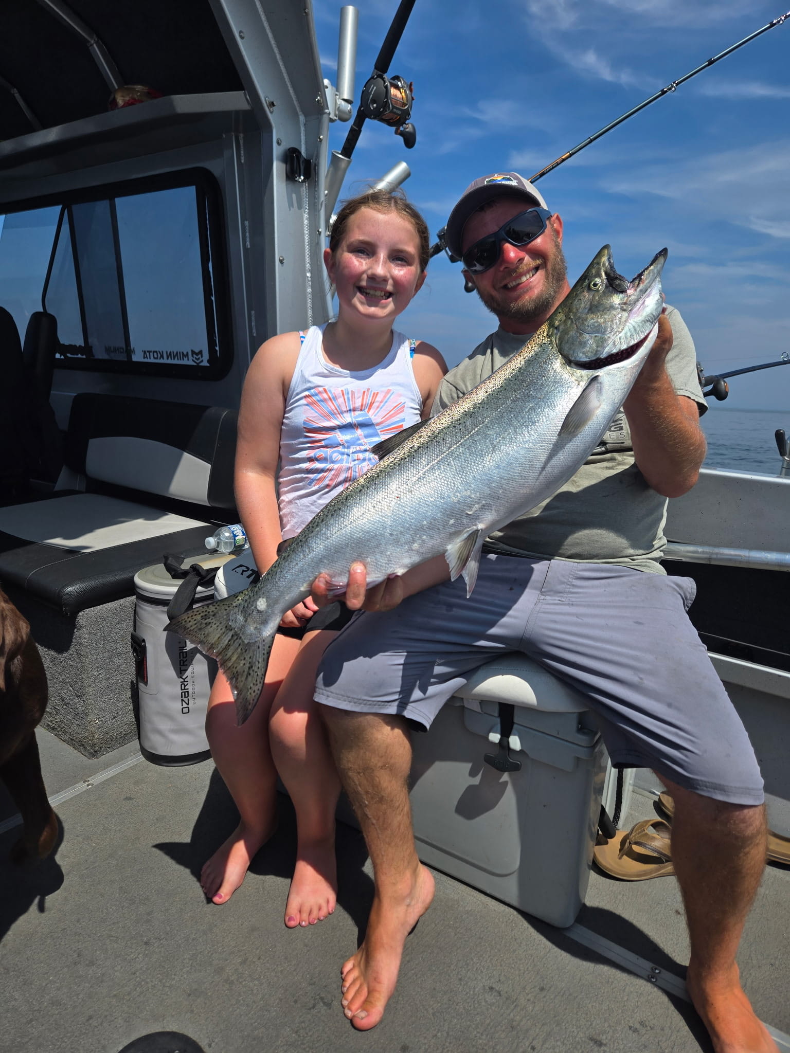 lake michigan salmon fishing charters, port washington, sheboygan, door county, marinette, green bay
