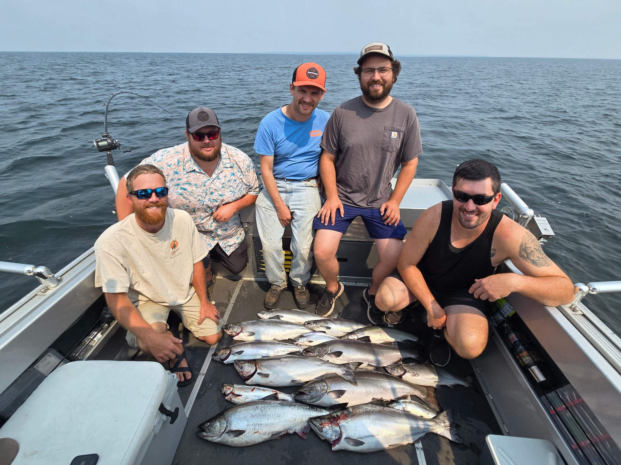 lake michigan salmon fishing charters, port washington, sheboygan, door county, marinette, green bay
